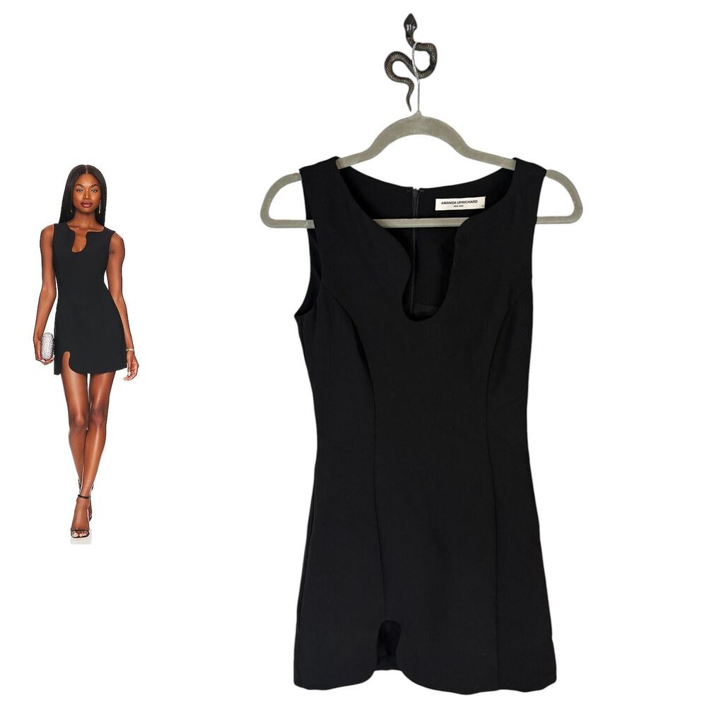 Amanda Uprichard Puzzle Mini Dress Notch Party Cocktail Hoco Evening Formal XS